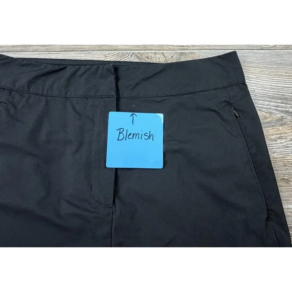 Nike Sportswear Bonded Tech Black Skirt High Waisted Zip Pocket Womens M Golf